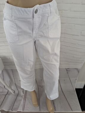 Lane Bryant White Capris Jeans
